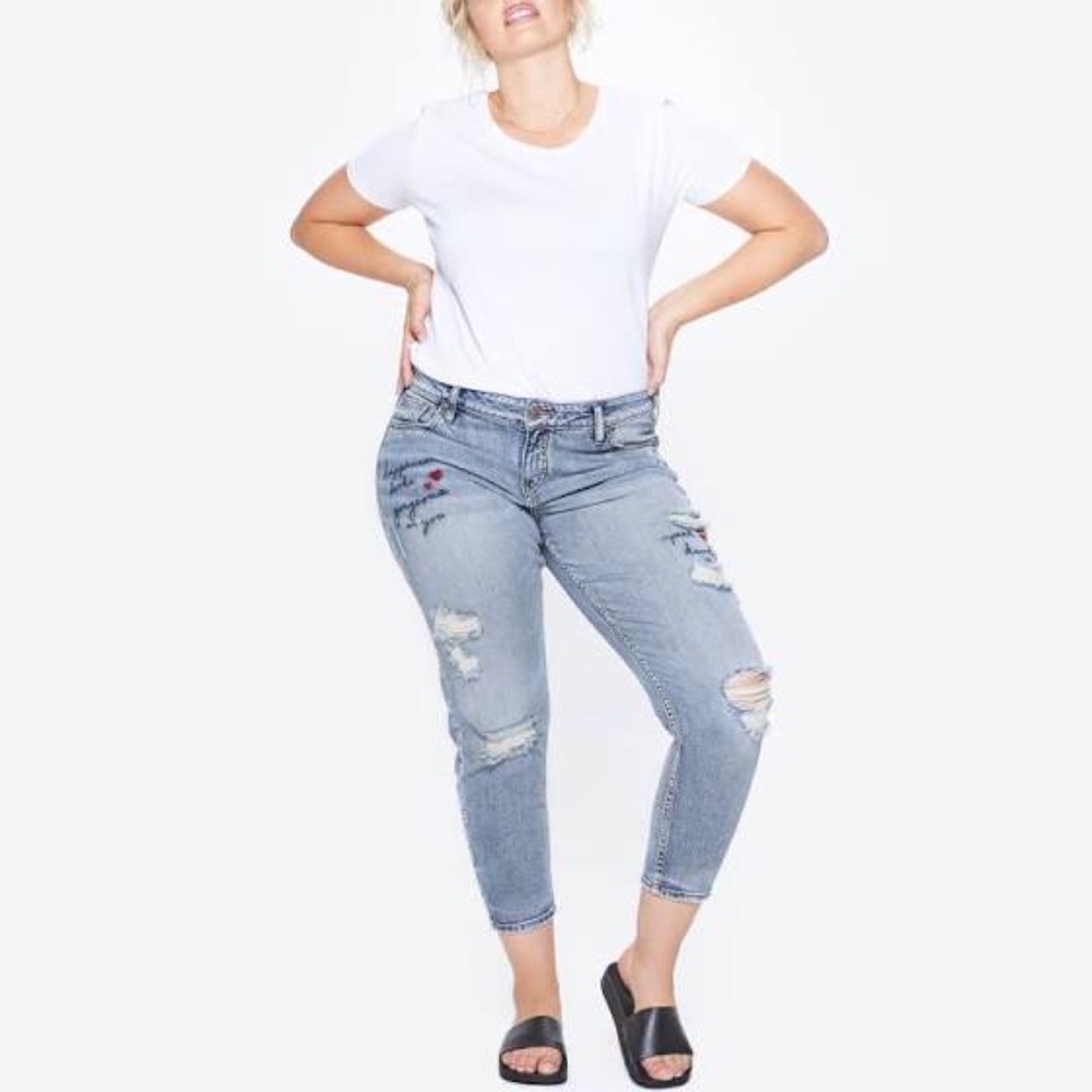 Silver Jeans Elyse Slim Crop